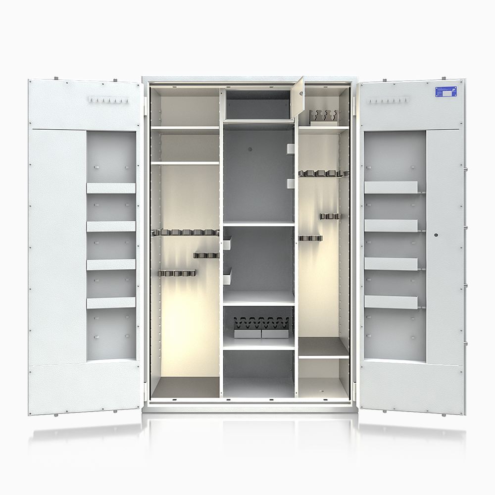 Waffenschrank St. Gallen WF Super Kombi 1800XL-3 (564006.52.03) 500kg/ 31 WH/ IT / RAL 7035/ 1850x1190x560 / Elektronik STELLAR  Basic