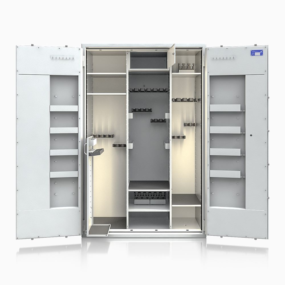 Waffenschrank St. Gallen WF Super Kombi 1800XL-5 (564006.52.05) 505kg/ 37 WH/ IT / RAL 7035/ 1850x1190x560 / Elektronik STELLAR  Basic