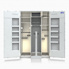 Waffenschrank St. Gallen WF Super Kombi 1800XL-2 (564006.51.02) 510kg/ 37 WH/ IT / RAL 7035/ 1850x1190x560