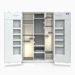 Waffenschrank St. Gallen WF Super Kombi 1800XL-3 (564006.51.03) 500kg/ 31 WH/ IT / RAL 7035/ 1850x1190x560